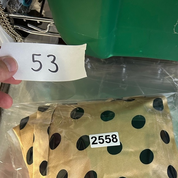 Zara Blogger Fave Gold Polka Dot satin Wrap Midi Dress  Small S Fall Minimalist - Picture 2 of 14